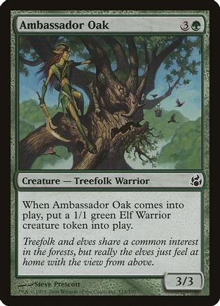 Ambassador Oak (Morningtide) |  Foil (113) [Oversize Cards]