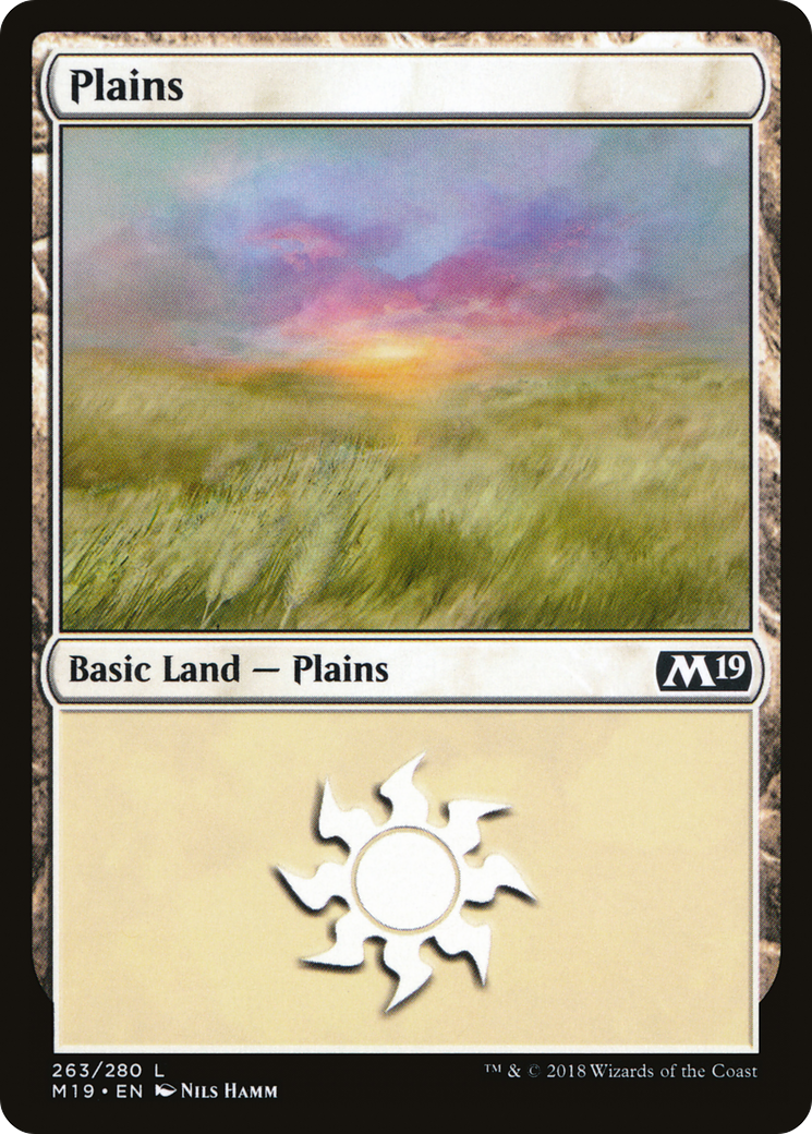 Plains (263) [Core Set 2019] Foil