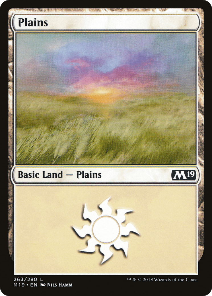 Plains (263) [Core Set 2019] Foil
