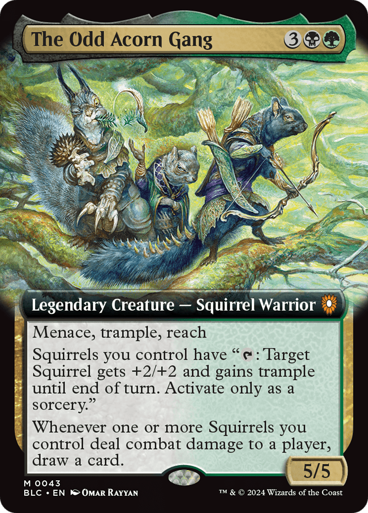 The Odd Acorn Gang (Extended Art) [Bloomburrow Commander] Foil