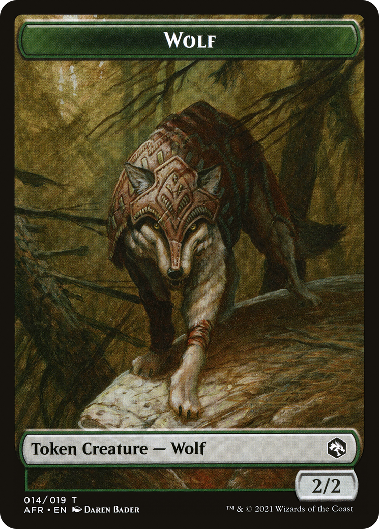 Wolf (TAFR-014) - Adventures in the Forgotten Realms Tokens Foil