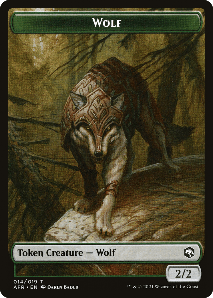 Wolf (TAFR-014) - Adventures in the Forgotten Realms Tokens Foil