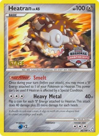 Heatran (Regional Championships) [Staff] 30/146 - League & Championship Cards