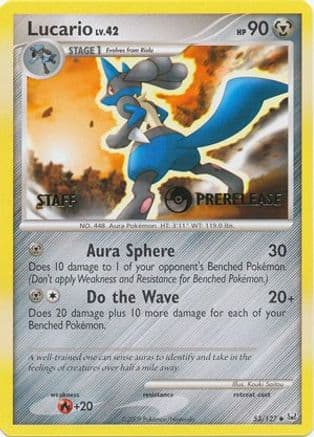 Lucario (Prerelease) [Staff] 53/127 - Diamond and Pearl Promos