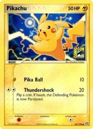 Pikachu (SDCC 2005) 060/106 - Miscellaneous Cards & Products