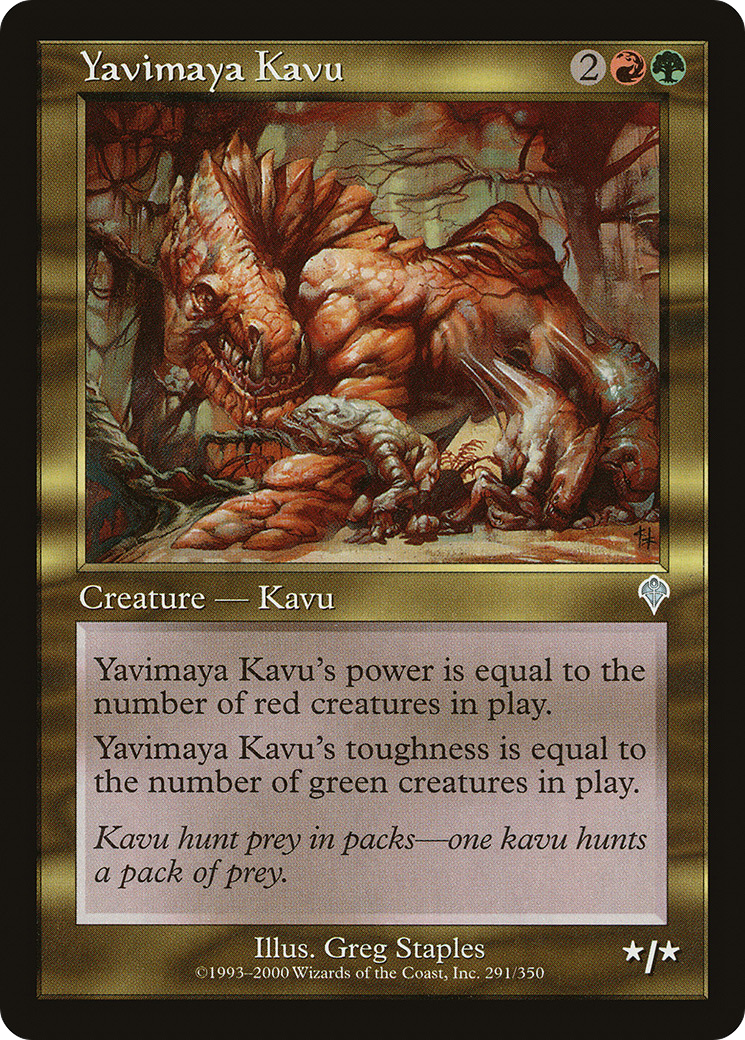 Yavimaya Kavu [Invasion] Foil