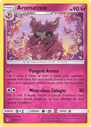 Aromatisse 142/214 - SM  Unbroken Bonds Reverse Holofoil