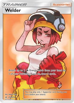Welder (Full Art) 214/214 - SM  Unbroken Bonds Holofoil
