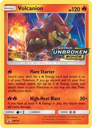 Volcanion SM179 (Prerelease) [Staff] SM179- SM Promos Holofoil