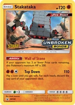 Stakataka SM180 (Prerelease) [Staff] SM180- SM Promos Holofoil