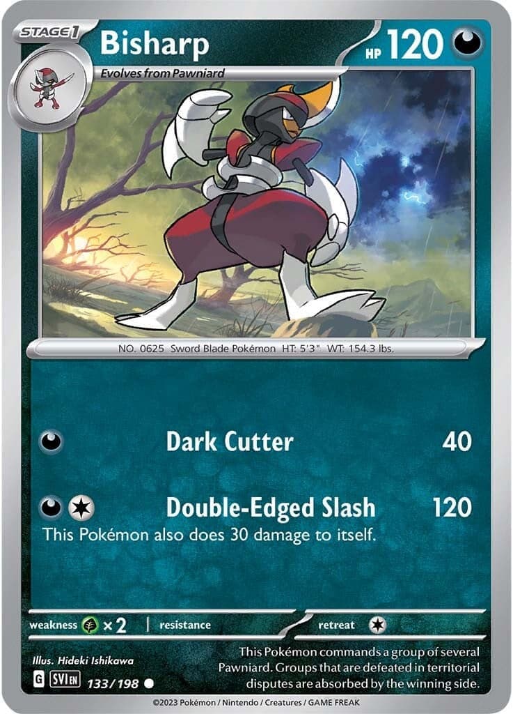 Bisharp 133- SV01 Scarlet & Violet Base Set Reverse Holofoil