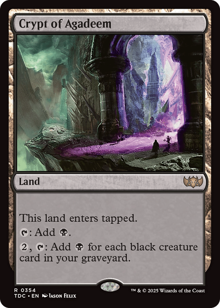 Crypt of Agadeem (354) [Commander: Tarkir: Dragonstorm]