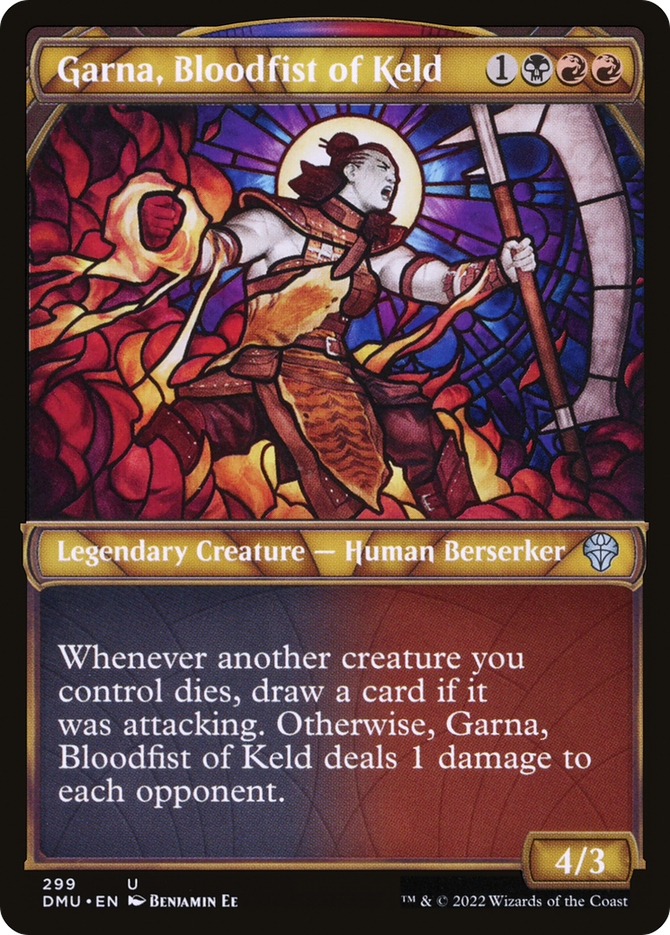 Garna, Bloodfist of Keld (Showcase) [Dominaria United] Foil