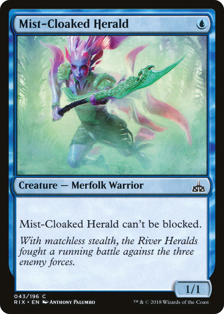 Mist-Cloaked Herald [Rivals of Ixalan] Foil