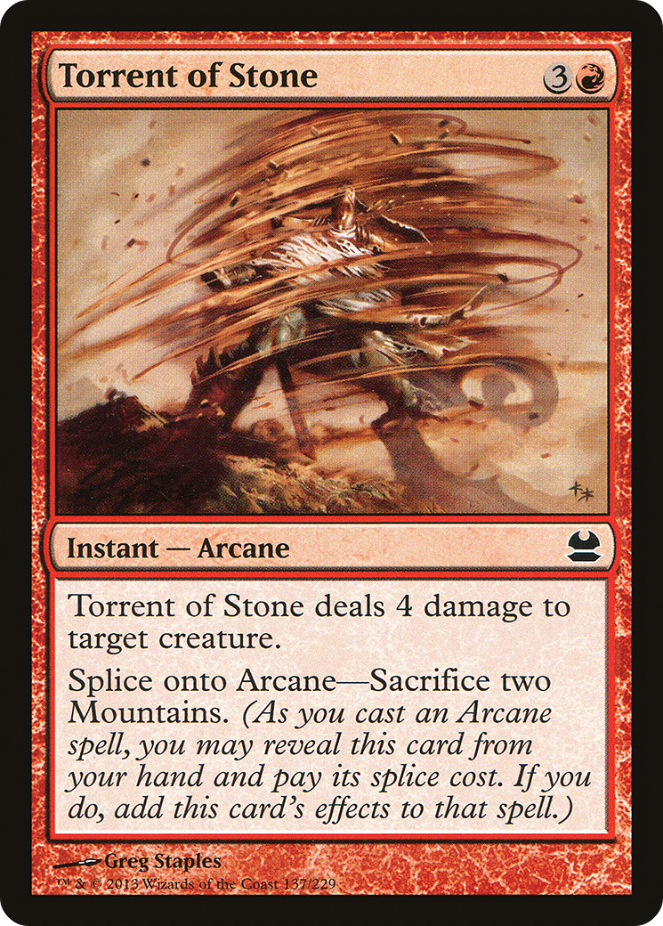 Torrent of Stone [Modern Masters] Foil