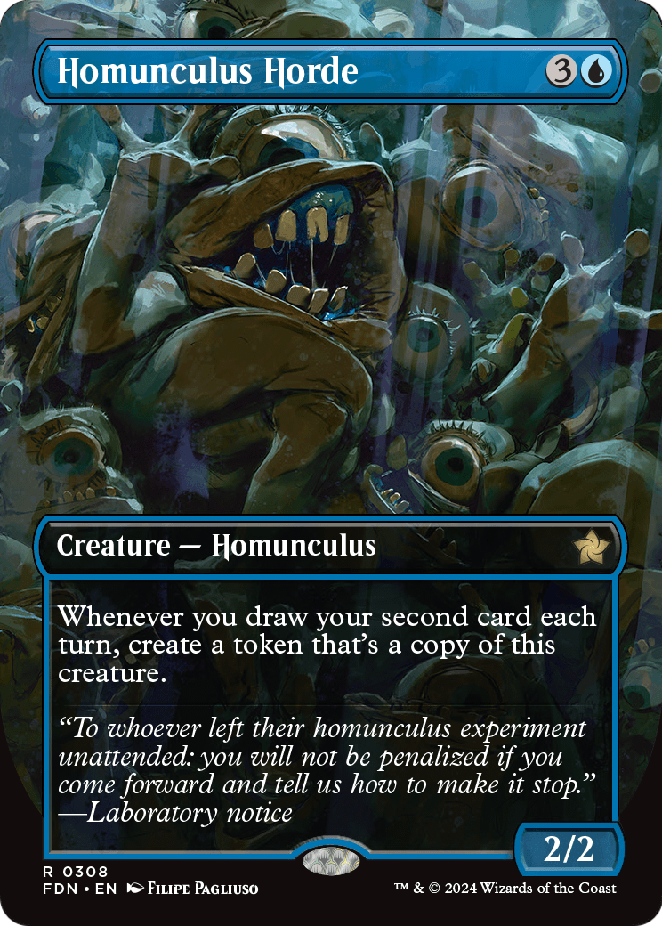 Homunculus Horde (FDN-308) - Foundations (Borderless) Foil