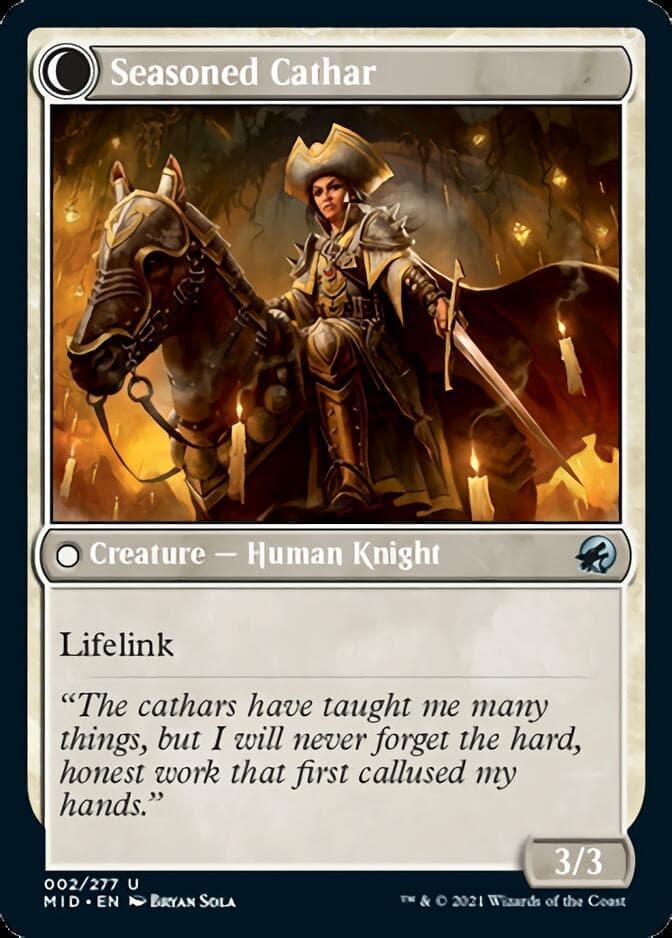 Ambitious Farmhand // Seasoned Cathar [Innistrad: Midnight Hunt] Foil
