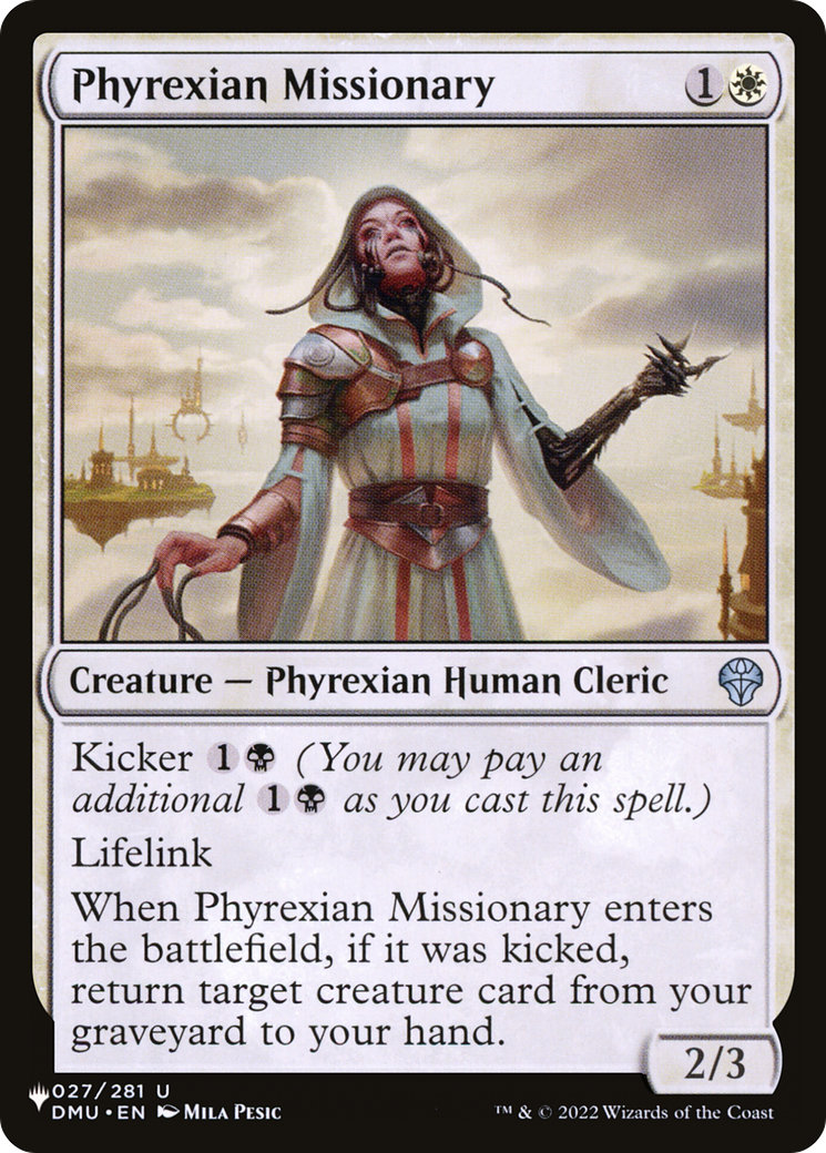 Phyrexian Missionary |  (DMU-27) [The List]