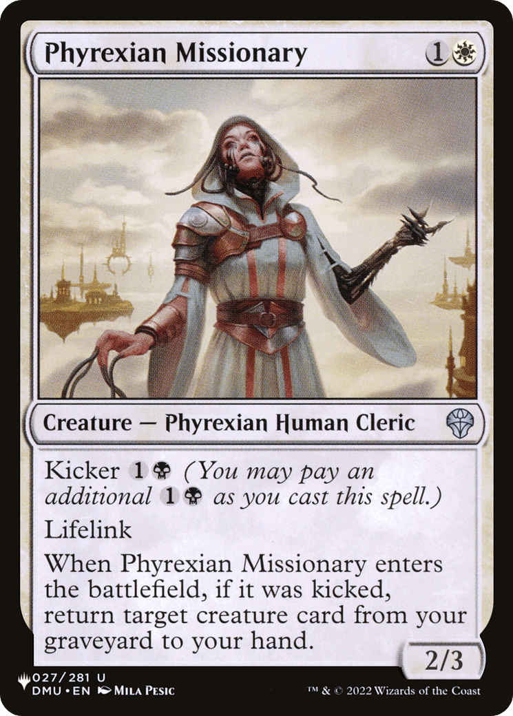 Phyrexian Missionary |  (DMU-27) [The List]