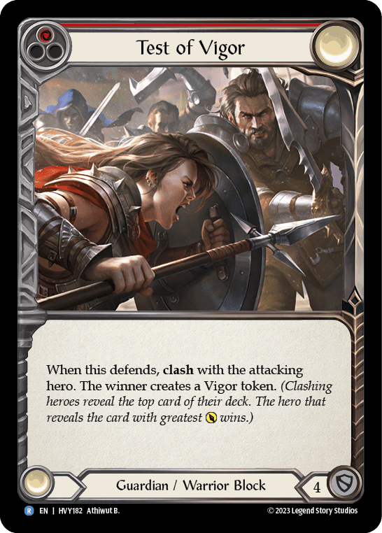 Test of Vigor [HVY182] (Heavy Hitters)  Rainbow Foil