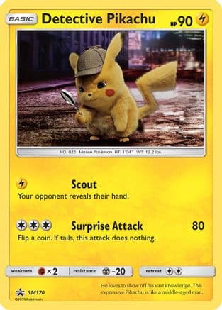 Detective Pikachu SM170 SM170/248 - SM Promos Holofoil