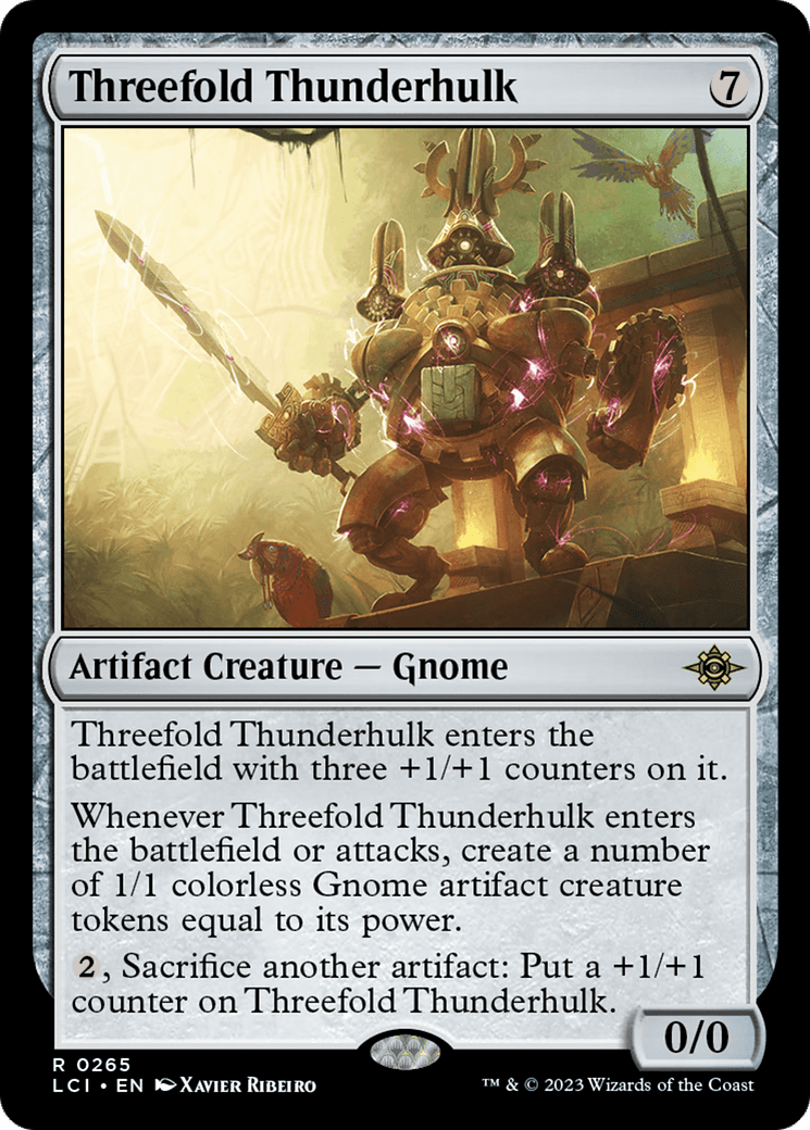 Threefold Thunderhulk [The Lost Caverns of Ixalan] Foil