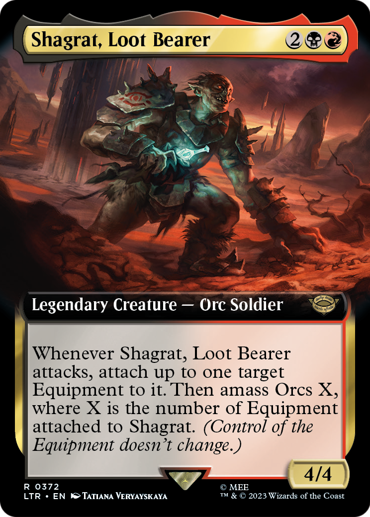 Shagrat, Loot Bearer (372) [The Lord of the Rings: Tales of Middle-earth] : (Extended Art) Foil
