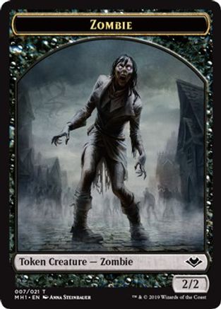 Zombie // Construct Double-Sided Token |  (7 // 17) [Modern Horizons]
