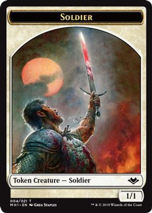 Soldier // Spider Double-Sided Token |  (4 // 14) [Modern Horizons]