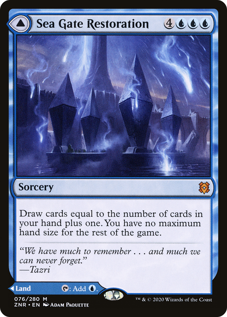 Sea Gate Restoration // Sea Gate, Reborn [Zendikar Rising] Foil