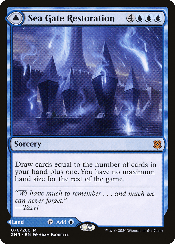 Sea Gate Restoration // Sea Gate, Reborn [Zendikar Rising] Foil