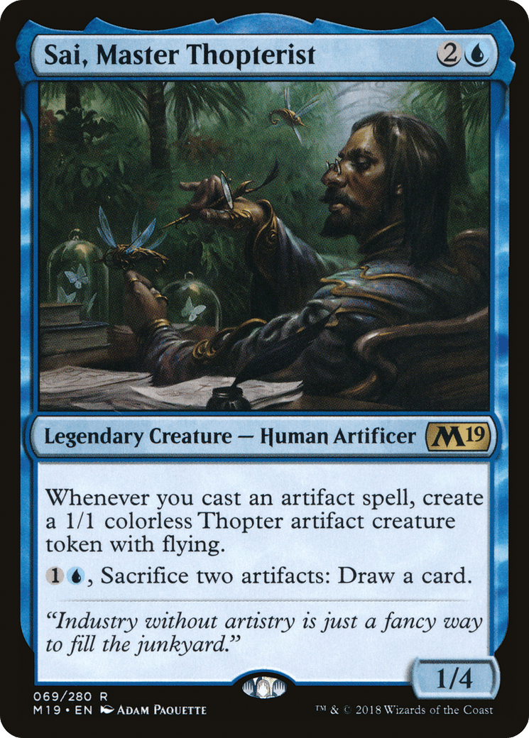 Sai, Master Thopterist [Core Set 2019] Foil