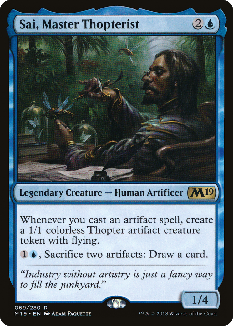 Sai, Master Thopterist [Core Set 2019] Foil