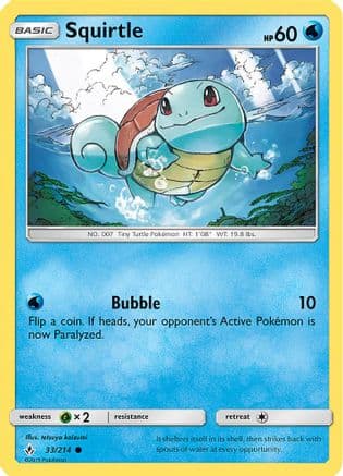Squirtle (Premium Collection Promo) 33/214 - Blister Exclusives Holofoil