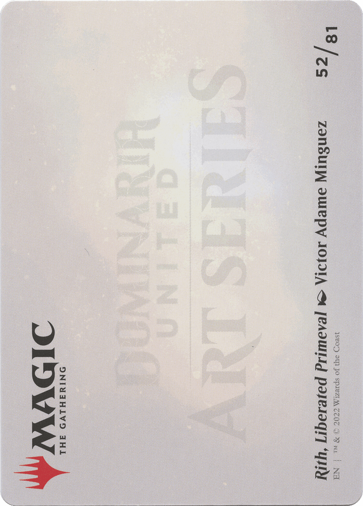 Rith, Liberated Primeval // Rith, Liberated Primeval (ADMU-052) - Dominaria United Art Series (Borderless)