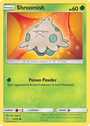 Shroomish 005/236 - SM  Unified Minds Reverse Holofoil