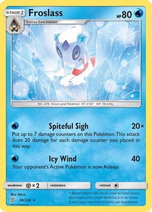 Froslass 38/236 - SM  Unified Minds Reverse Holofoil