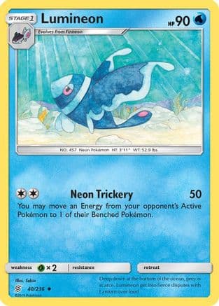 Lumineon 40/236 - SM  Unified Minds Reverse Holofoil