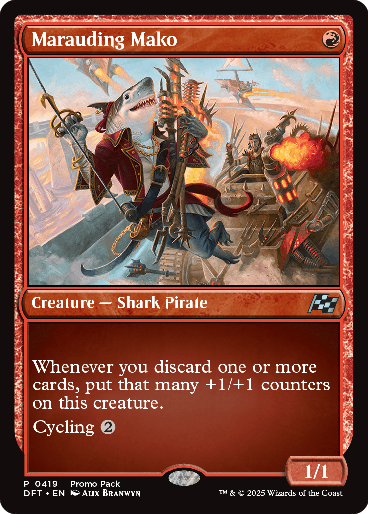 Marauding Mako (-419) [Promo Pack: Aetherdrift]