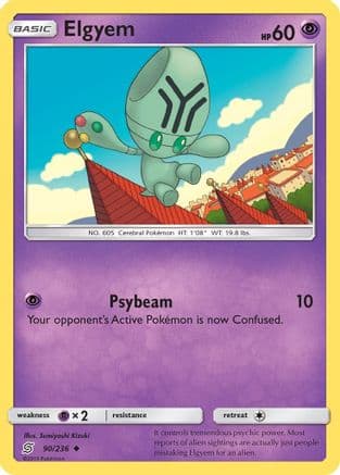 Elgyem 90/236 - SM  Unified Minds Reverse Holofoil