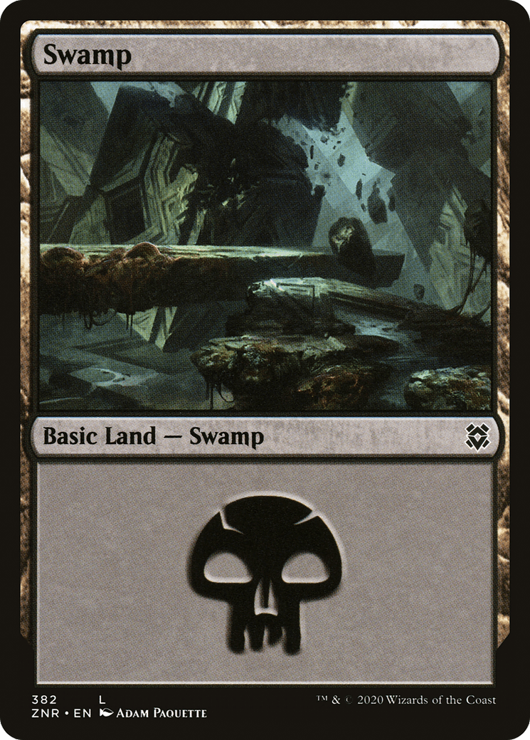 Swamp (382) [Zendikar Rising] Foil