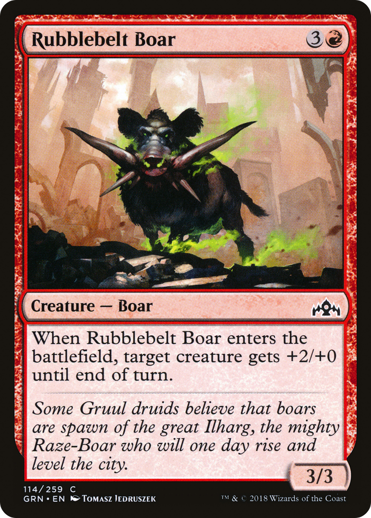 Rubblebelt Boar [Guilds of Ravnica] Foil
