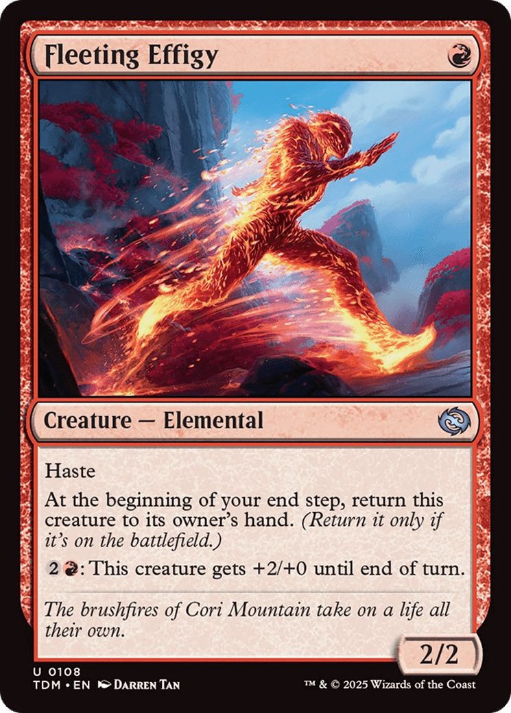 Fleeting Effigy (108) [Tarkir: Dragonstorm]  Foil