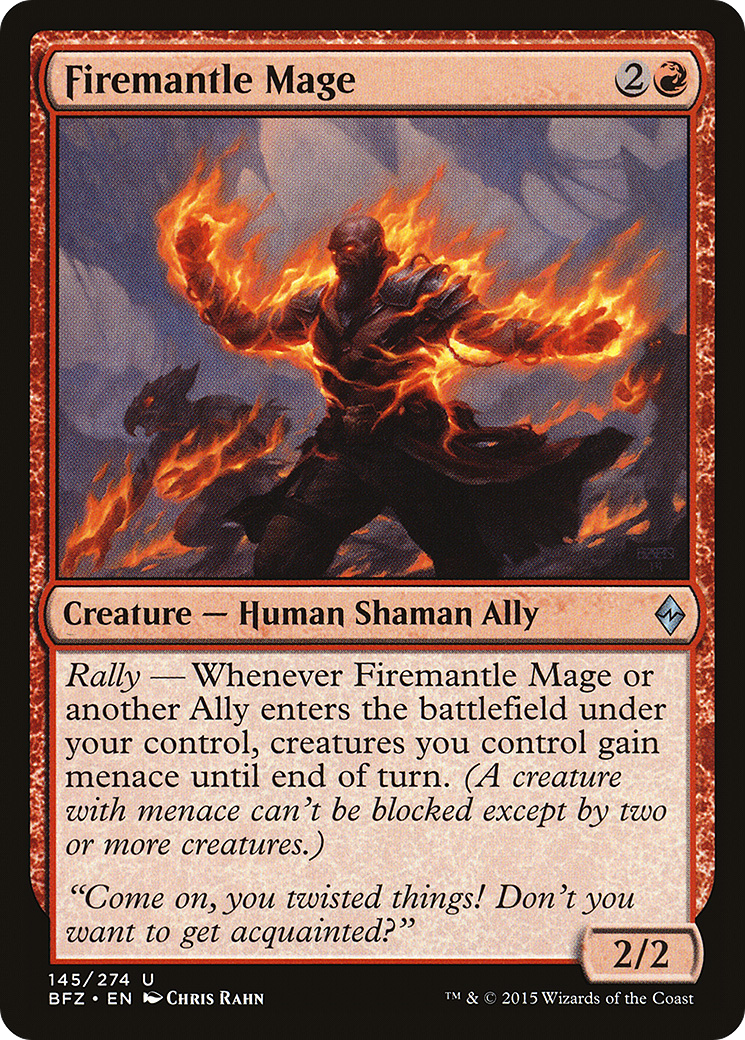Firemantle Mage [Battle for Zendikar] Foil