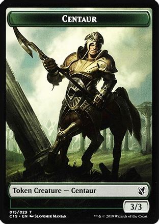 Centaur // Egg Double-Sided Token |  (15 // 16) [Commander 2019]
