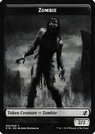 Zombie (010) // Zombie (011) Double-Sided Token |  (10 // 11) [Commander 2019]
