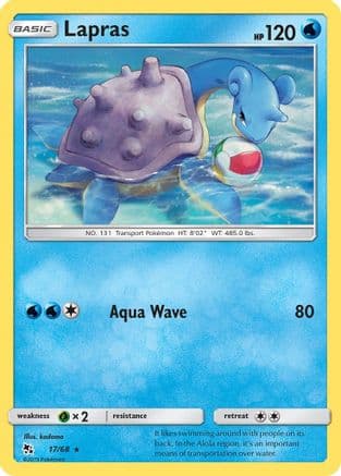 Lapras 017/68 - Hidden Fates Reverse Holofoil