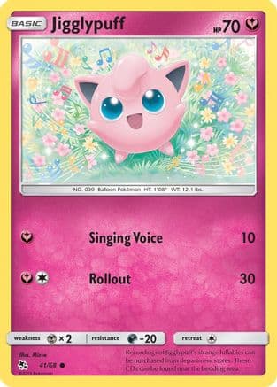 Jigglypuff 041/68 - Hidden Fates Reverse Holofoil