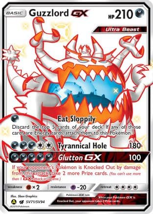 Guzzlord GX SV71/94 - Hidden Fates Shiny Vault Holofoil