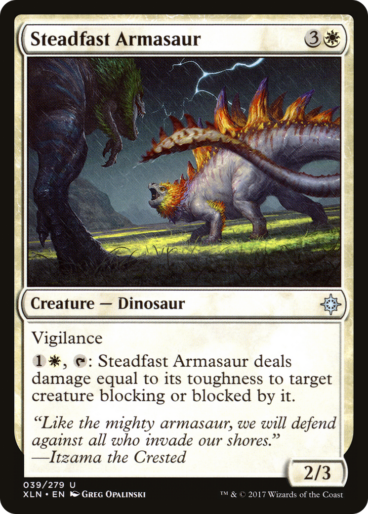Steadfast Armasaur [Ixalan] Foil